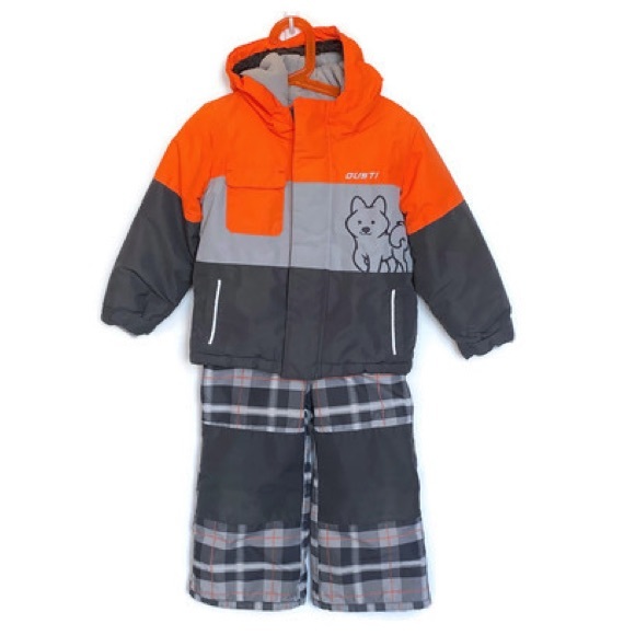 Gusti Toddler Snowsuit Grey and Orange Size 2T - Picture 1 of 11